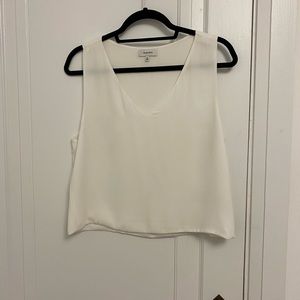 Silk v-neck sleeveless Babaton top
